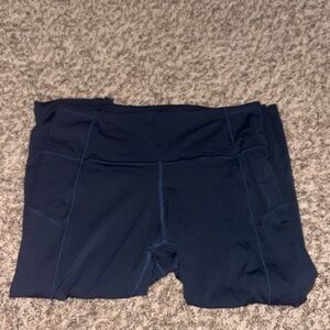Lululemon Fast & Free Crop 19” true navy size 8